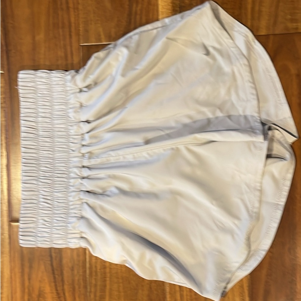 Women's Gray High-Waisted Shorts - Picture 3 of 8